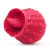 CR-Niannujiao tongue licking sucking vibrator rose red