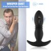 Telescopic Anal Butt Plug Thrusting Vibrator Prostate Massager Dildo for Adult