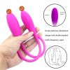 Double Head Vibrating Toy 2Bullet Vibrators Penetration Silent Women Clitoris Powerful Big Plug Anal18 Soft Masturbator Sex Toys