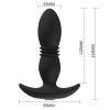 Telescopic Anal Butt Plug Thrusting Vibrator Prostate Massager Dildo for Adult