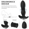 Telescopic Anal Butt Plug Thrusting Vibrator Prostate Massager Dildo for Adult