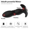 Telescopic Anal Butt Plug Thrusting Vibrator Prostate Massager Dildo for Adult