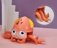 Induction Escape Crab Toy Rechargeable Electric Octopus Crawling Smart Toys for Children Interactive Toys Learn To Climb Toys