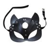 Half Face Fox Cosplay Mask Female Leather Mask Eye Cosplay Leather Halloween Party PU Half Face Rabbit Mask Adult Game Supplies