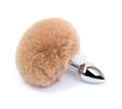 Detachable Anal Plug Real Bunny tail Smooth Touch Metal Butt Plug Tail Erotic BDSM Sex Toys for Woman Couples Adult Games